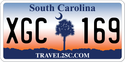 SC license plate XGC169