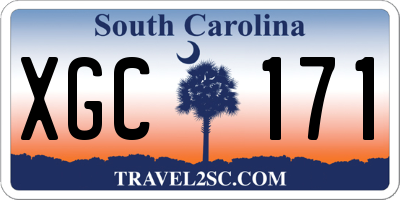 SC license plate XGC171