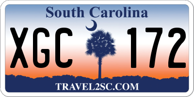 SC license plate XGC172