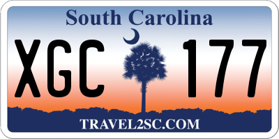 SC license plate XGC177