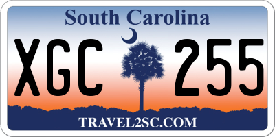 SC license plate XGC255