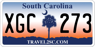 SC license plate XGC273