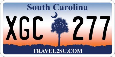SC license plate XGC277