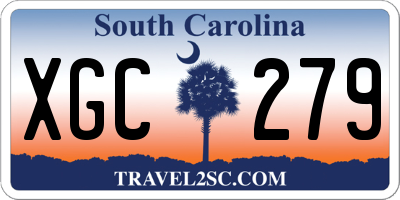 SC license plate XGC279