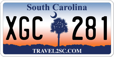 SC license plate XGC281