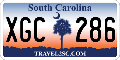 SC license plate XGC286