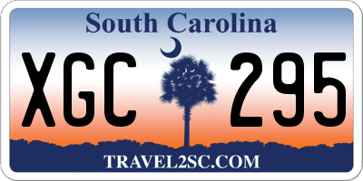SC license plate XGC295