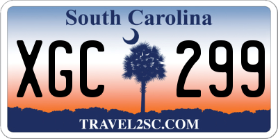 SC license plate XGC299