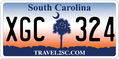 SC license plate XGC324
