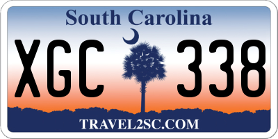 SC license plate XGC338