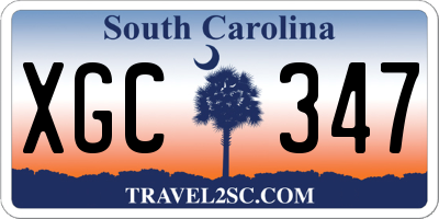 SC license plate XGC347
