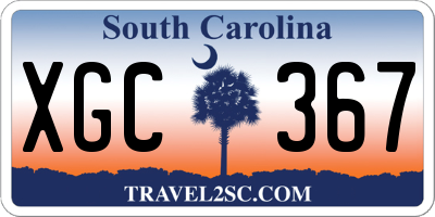 SC license plate XGC367