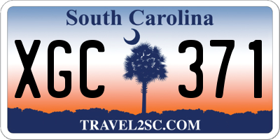 SC license plate XGC371