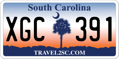 SC license plate XGC391