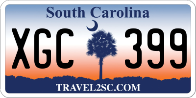 SC license plate XGC399