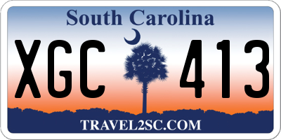 SC license plate XGC413