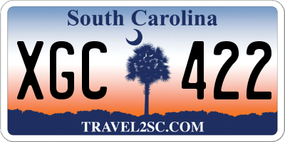 SC license plate XGC422