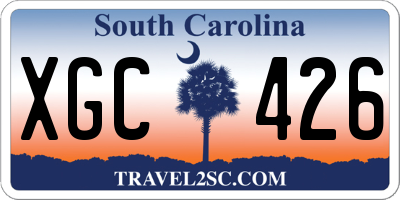 SC license plate XGC426