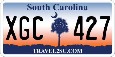 SC license plate XGC427