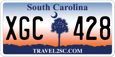 SC license plate XGC428