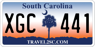 SC license plate XGC441