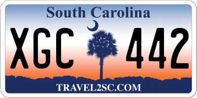 SC license plate XGC442