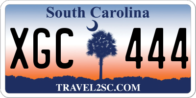 SC license plate XGC444