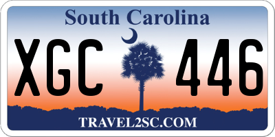 SC license plate XGC446