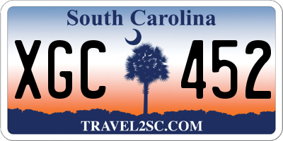 SC license plate XGC452