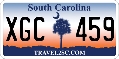 SC license plate XGC459