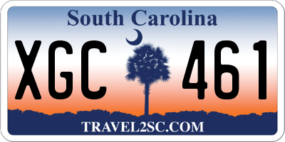 SC license plate XGC461