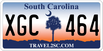 SC license plate XGC464