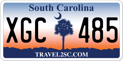 SC license plate XGC485