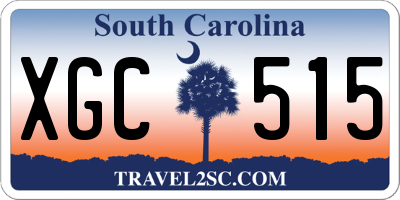 SC license plate XGC515