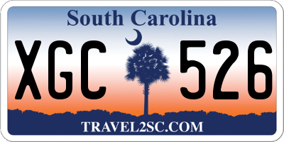 SC license plate XGC526