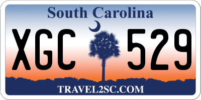 SC license plate XGC529