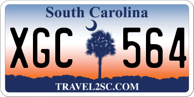 SC license plate XGC564