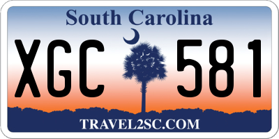 SC license plate XGC581