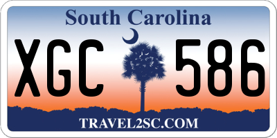 SC license plate XGC586