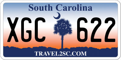SC license plate XGC622