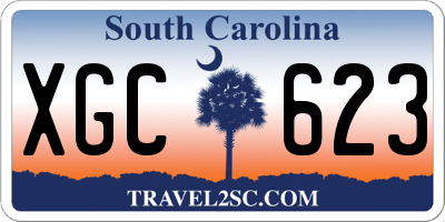 SC license plate XGC623