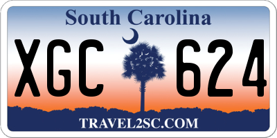 SC license plate XGC624