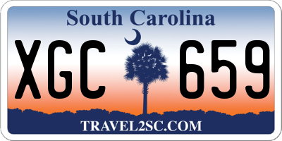 SC license plate XGC659