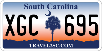 SC license plate XGC695
