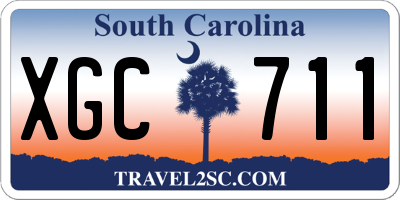 SC license plate XGC711