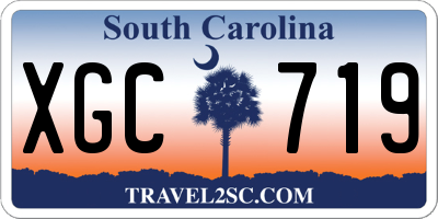 SC license plate XGC719