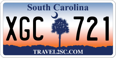 SC license plate XGC721