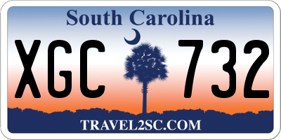 SC license plate XGC732