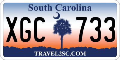 SC license plate XGC733
