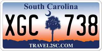 SC license plate XGC738